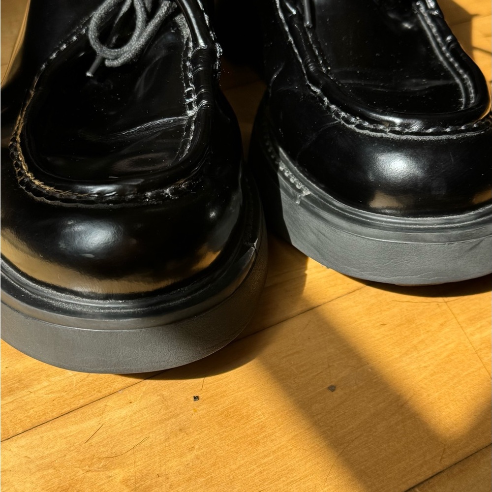 Prada  Diapason Opaque Oxford loafers sz 9 - Picture 3 of 8